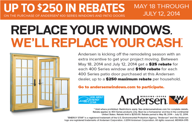 Marcus Lumber and Andersen Windows Rebate