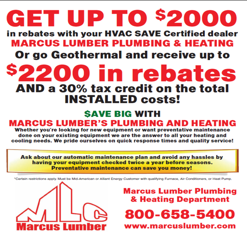 Save Big with Marcus Lumber's Plumbing and Heating