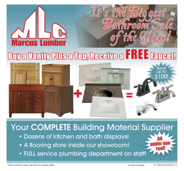 FREE FAUCET COUPON! Marcus Lumber