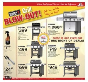 Marcus Lumber Deck and Weber Grill Sale