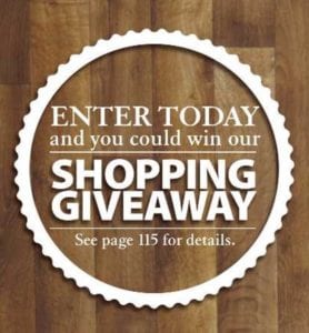 Enter Today and you could win our Shopping Giveaway