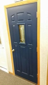 Blue Painted Exterior Door