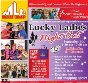 Marcus Lumber Lucky Ladies Night-Out