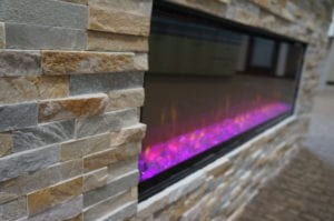 Stone Electric Fireplace