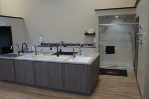 Showroom Faucets and Shower Display
