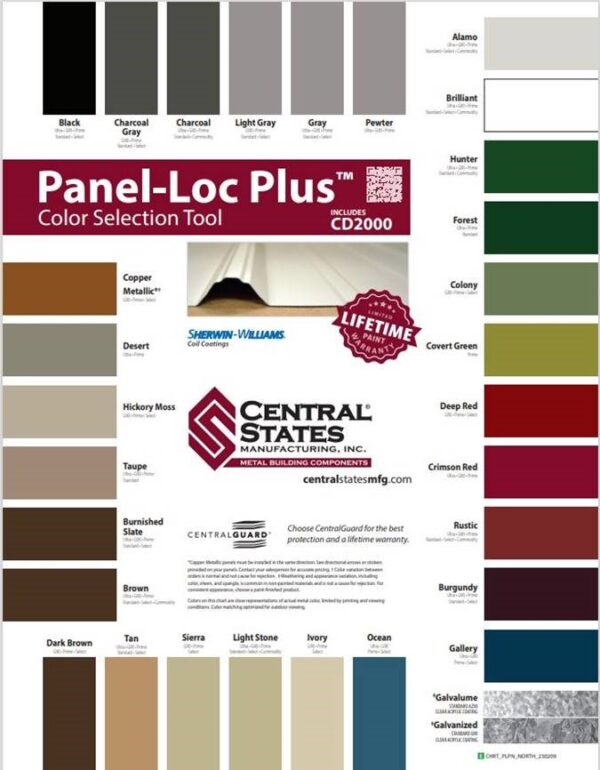 central states steel color chart - Marcus Lumber